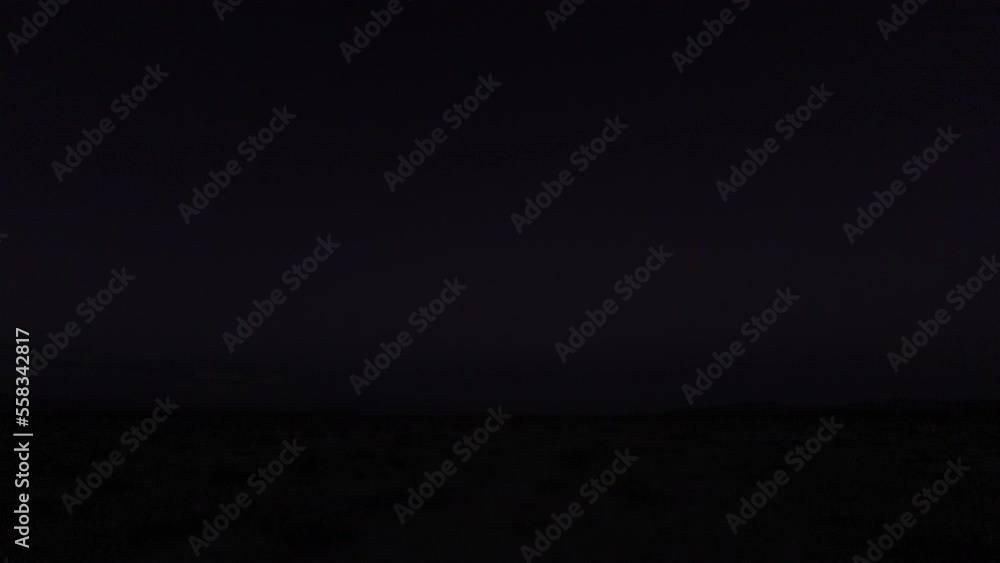 Timelapse sun sets to black in Mojave Desert Timelapse sun sets to black in Mojave Desert