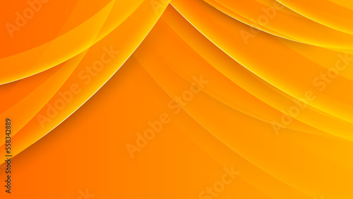 Abstract orange geometric shapes geometric light triangle line shape with futuristic concept presentation background