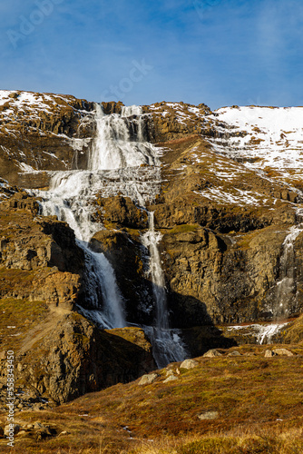 Rjukandafoss waterfall, east of Iceland photo