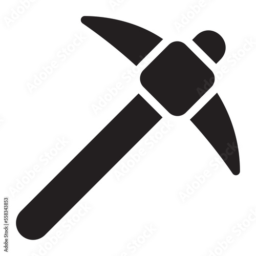 pickaxe glyph icon