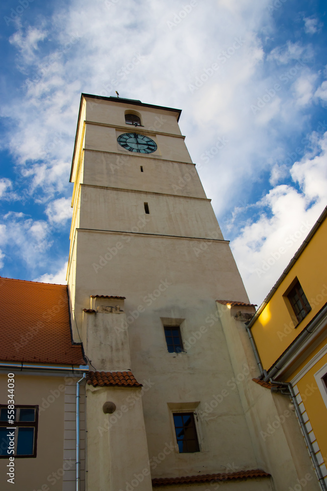 The Council Tower (Turnul Sfatului), in the Old City Sibiu, Romania