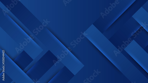 Modern dark blue geometric shapes corporate abstract technology background. Vector abstract graphic design banner pattern presentation background web template.