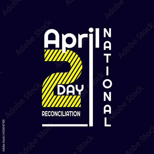 National Reconciliation Day  Vector Illustration. Suitable for greeting card poster and banner