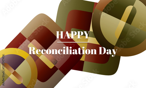 Vector illustration on the theme of Reconciliation Day 