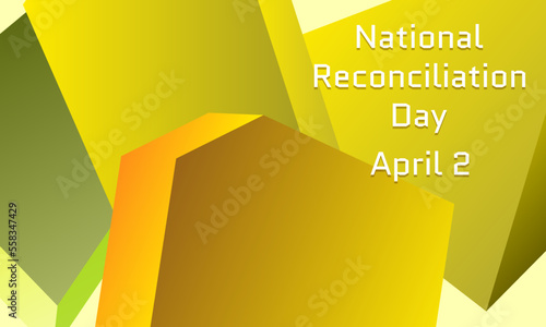 National Reconciliation Day  Vector Illustration. Suitable for greeting card poster and banner
