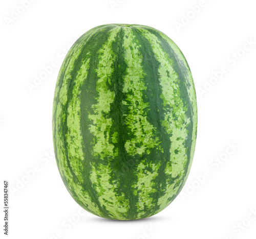 Wallpaper Mural Single full watermelon isolated on white background Torontodigital.ca