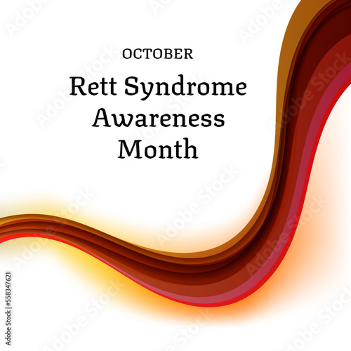 Rett Syndrome Awareness Month. Suitable for greeting card poster and banner photo