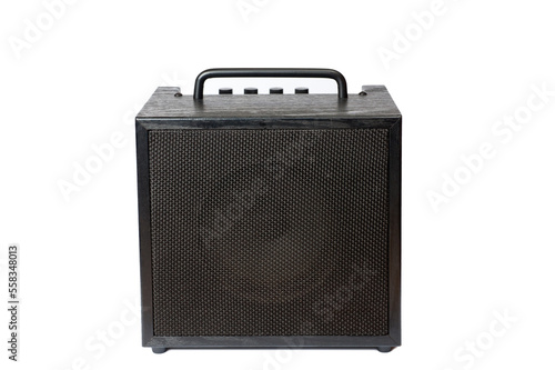 Foto Compact combo amplifier for electric bass guitar, on a white background