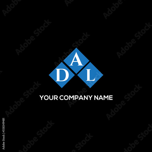 DAL letter logo design on black background. DAL creative initial DAL letter logo design on black background. DAL creative initials letter logo concept. DAL letter design.
