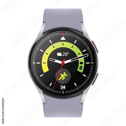 Smart watch isolated on white. Fitness bracelet. Smart Band