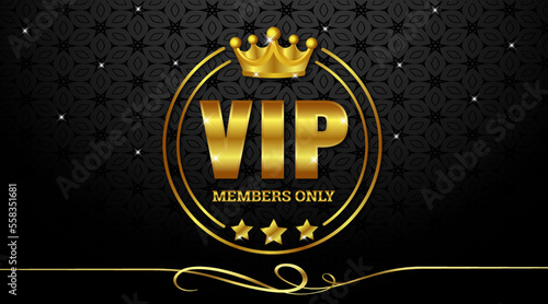 anniversary label with ribbon, black and gold label with ribbon, luxury gold and black exclusive premium vip card for club members only, vip pass casino cadr, vip invitation