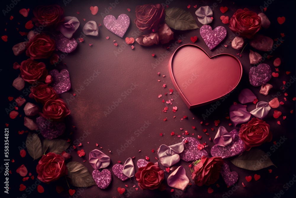 Valentines Card, Valentine's Day, Generative AI Valentines Card, Valentine's Day, Generative AI