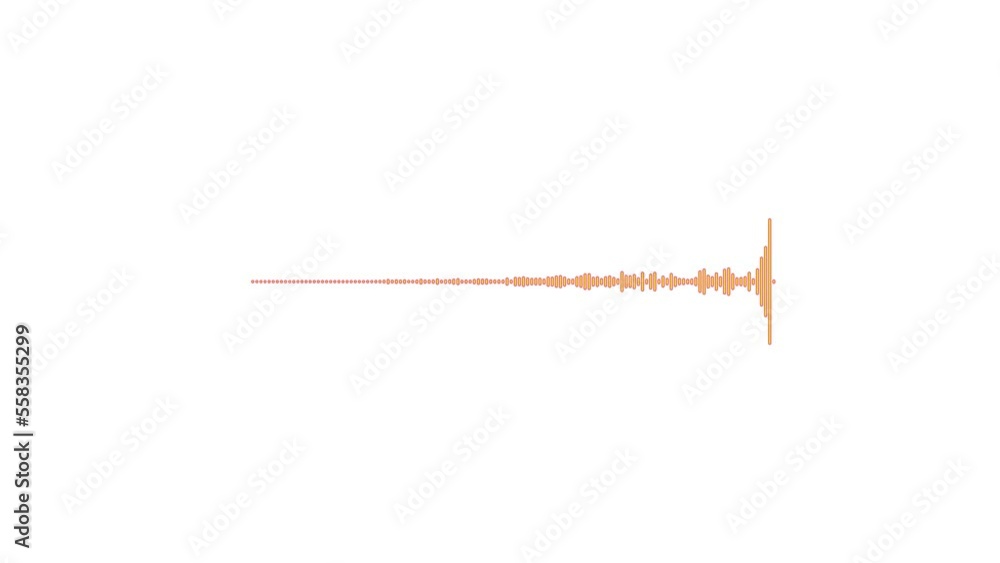 digital audio spectrum wave animation. digital audio spectrum wave animation.