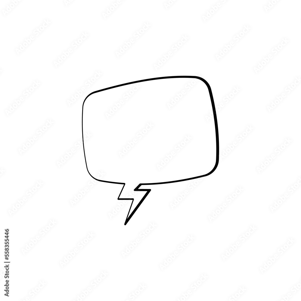 Fototapeta premium Comic Speech Bubble icon vector