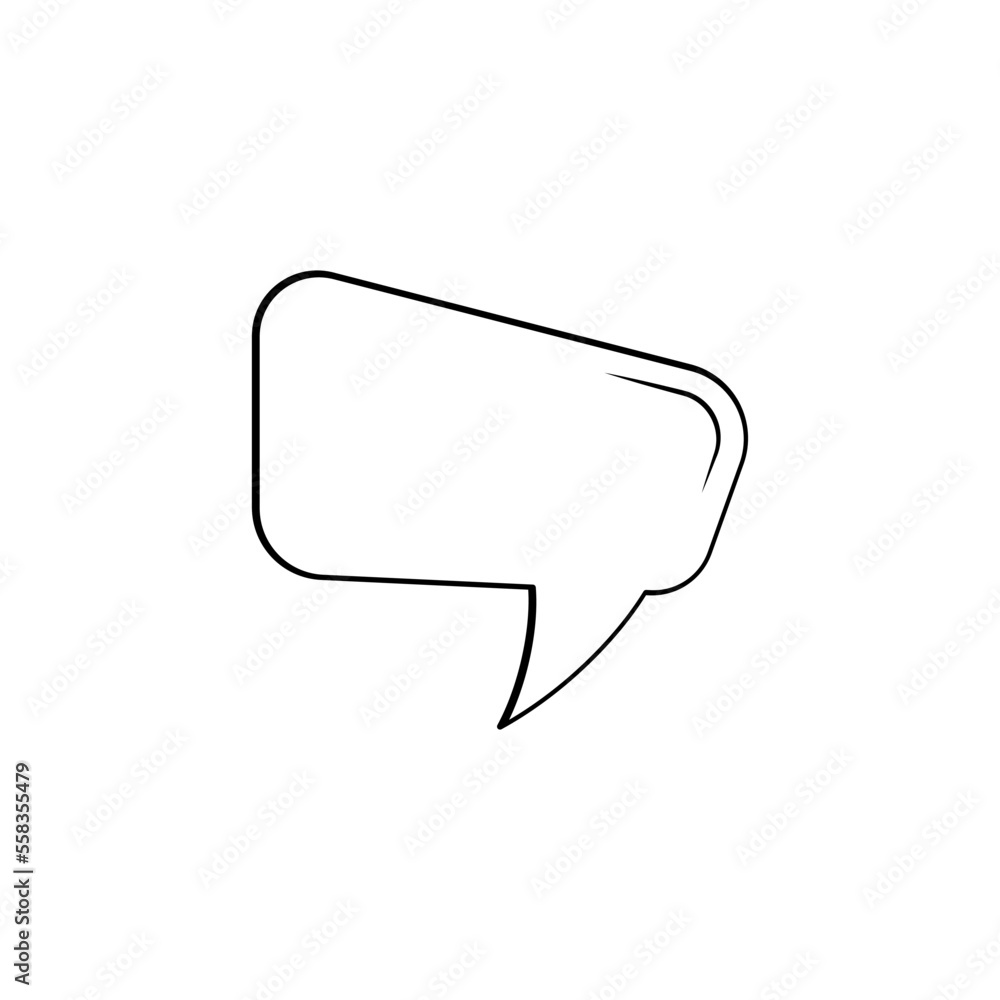 Comic Speech Bubble icon vector Comic Speech Bubble icon vector