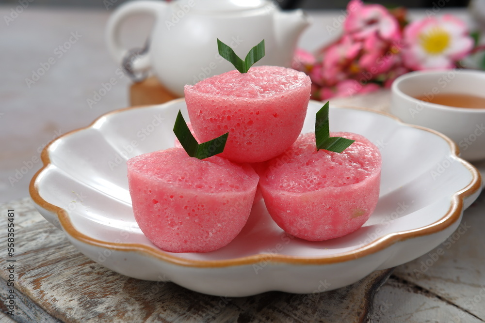 Kue mangkok or kue apem.steamed cupcakes or Fa Gao are special cakes during Chinese New Year celebrations. Fa Gao is believed to be a fortune cake. Kue mangkok or kue apem.steamed cupcakes or Fa Gao are special cakes during Chinese New Year celebrations. Fa Gao is believed to be a fortune cake.