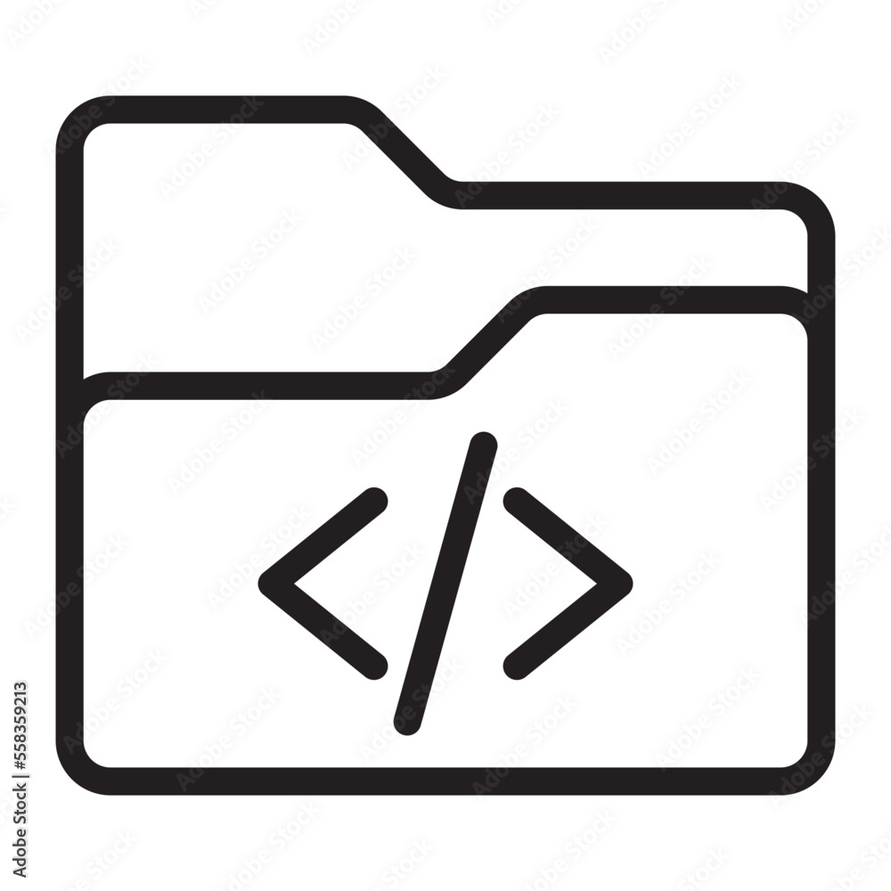 folder line icon folder line icon