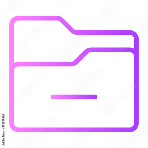 Delete Folder gradient icon