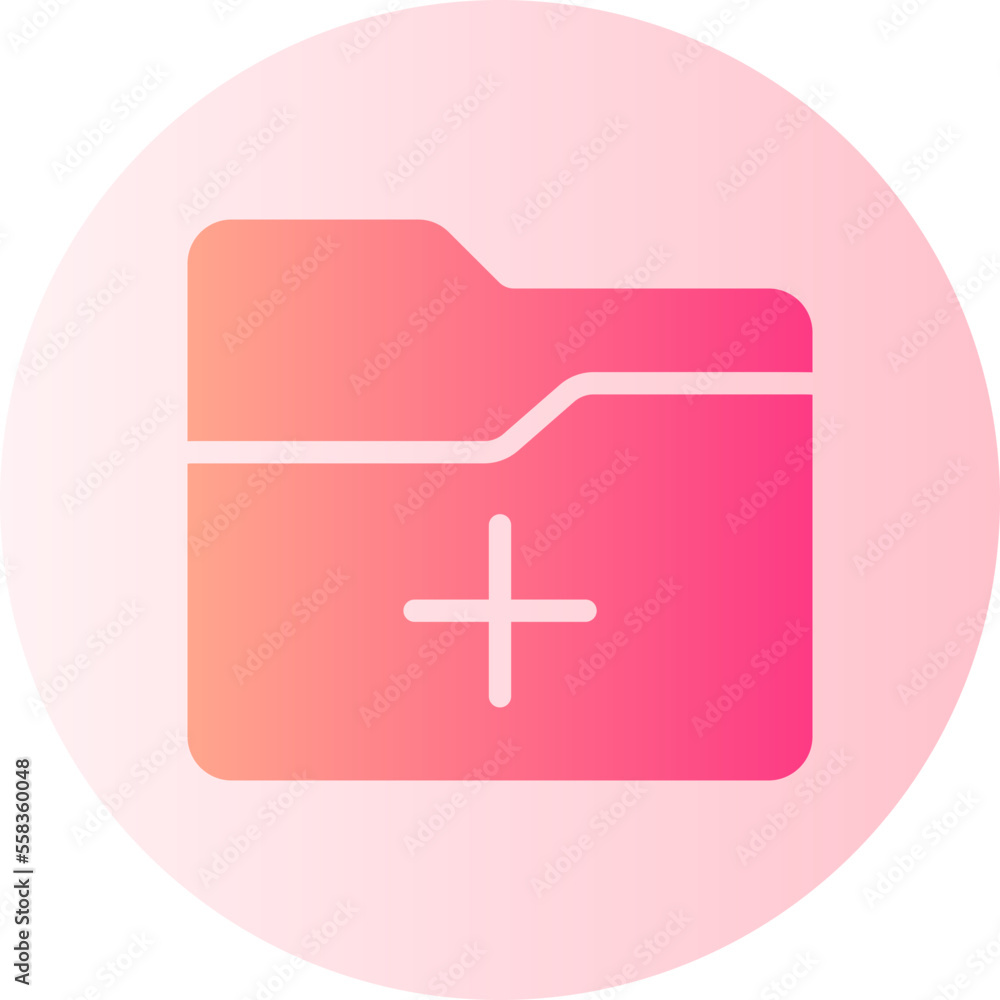 Obraz premium add file gradient icon