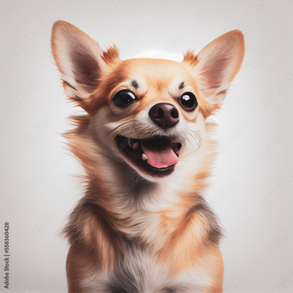 portrait of a dog AI generative