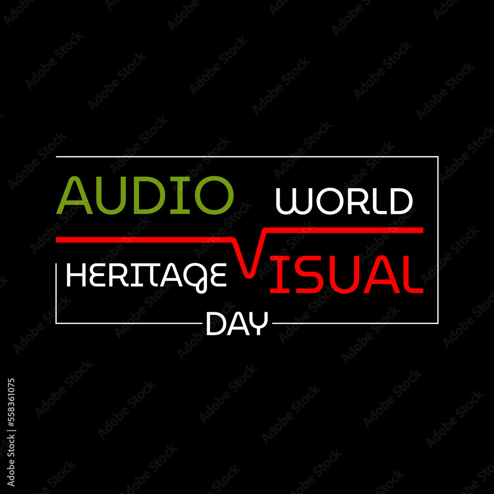 Vector illustration on the theme of World Audiovisual heritage day observed each year on October 27 across the globe.
