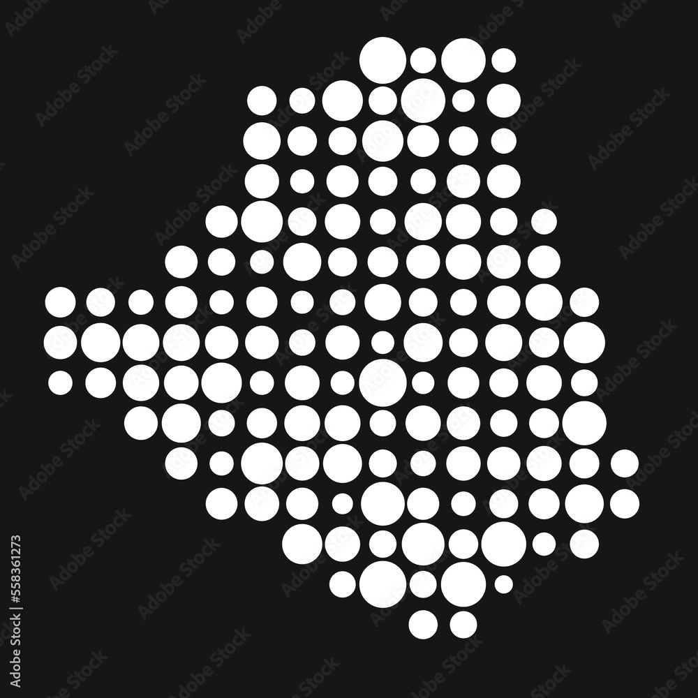 Algeria Silhouette Pixelated pattern map illustration Algeria Silhouette Pixelated pattern map illustration