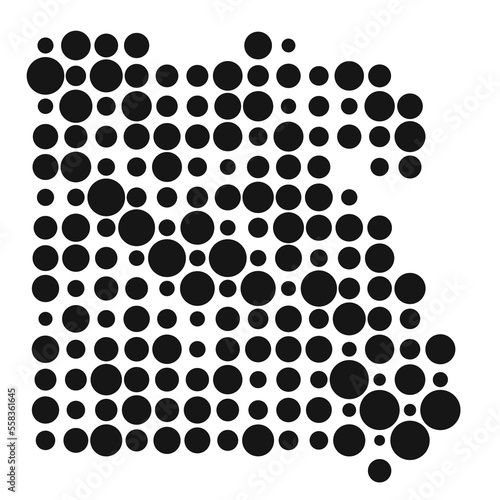 Egypt Silhouette Pixelated pattern map illustration
