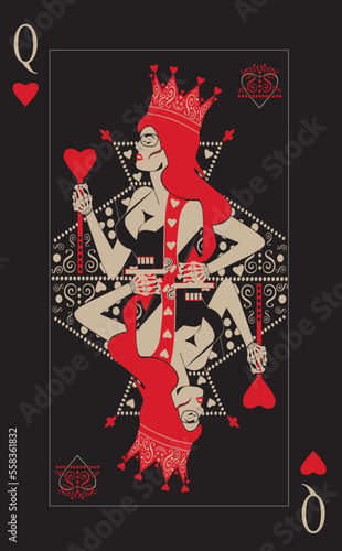 Queen of Hearts playing card