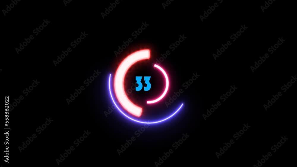 digital technology neon color circle loading bar with black background digital technology neon color circle loading bar with black background