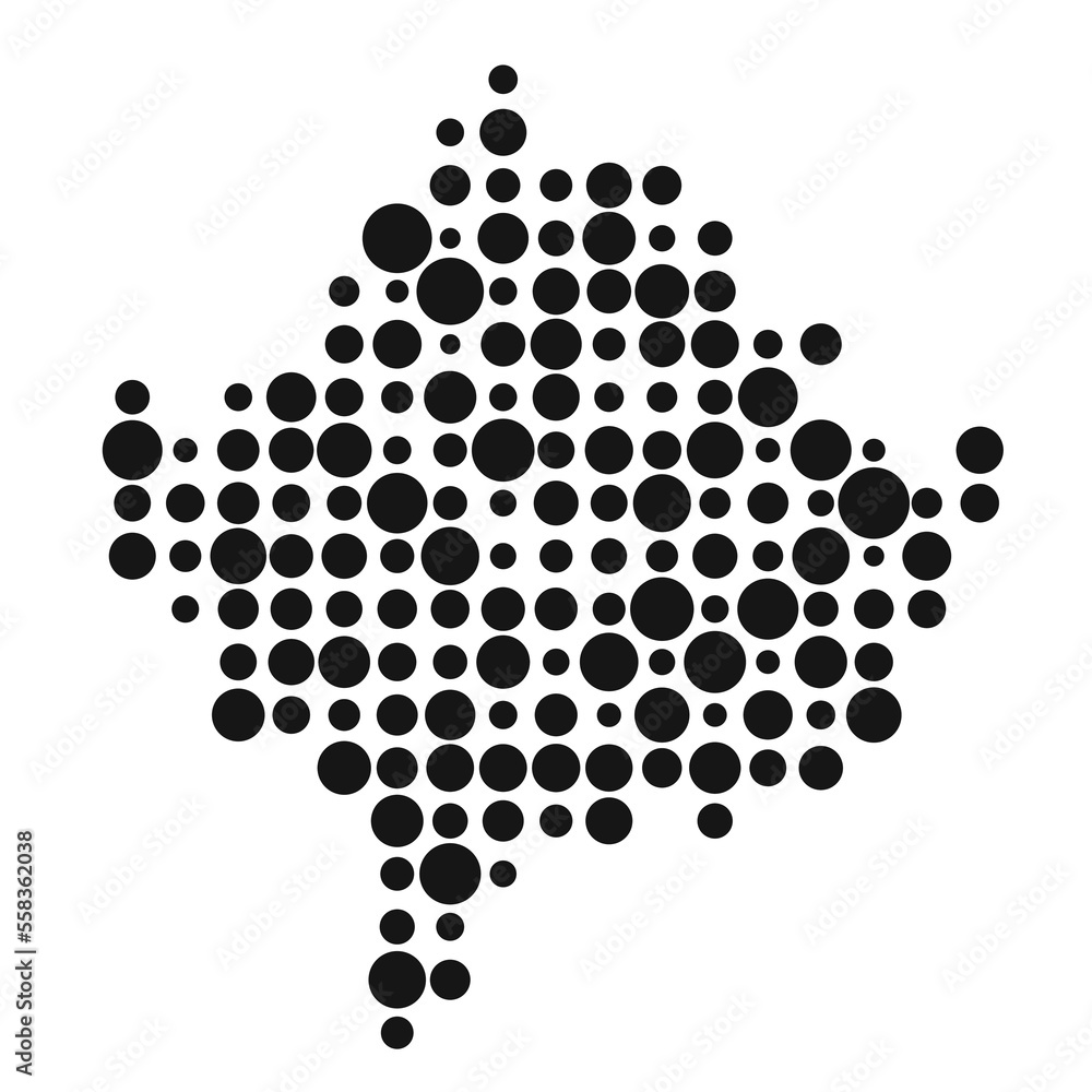 Kosovo Silhouette Pixelated pattern map illustration Kosovo Silhouette Pixelated pattern map illustration