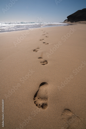 Fußspuren im Sand