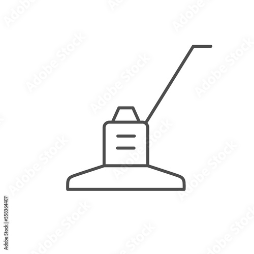 Concrete power trowel line icon