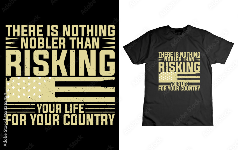 Fototapeta premium veteran t shirt design morden typography t shirt design