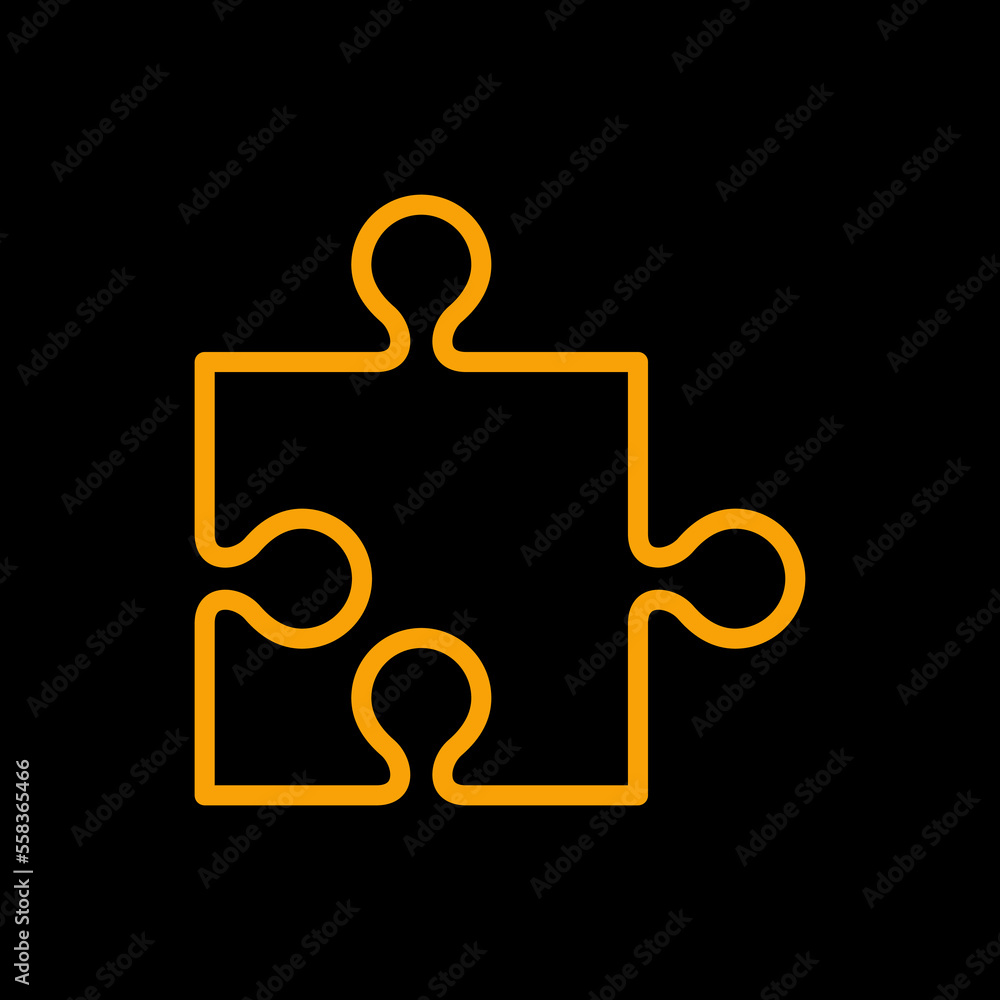 Puzzle icon vector logo design template Puzzle icon vector logo design template