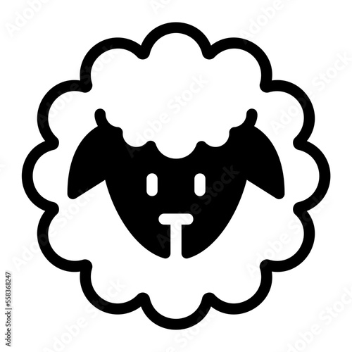 sheep glyph icon