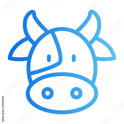 cow gradient icon