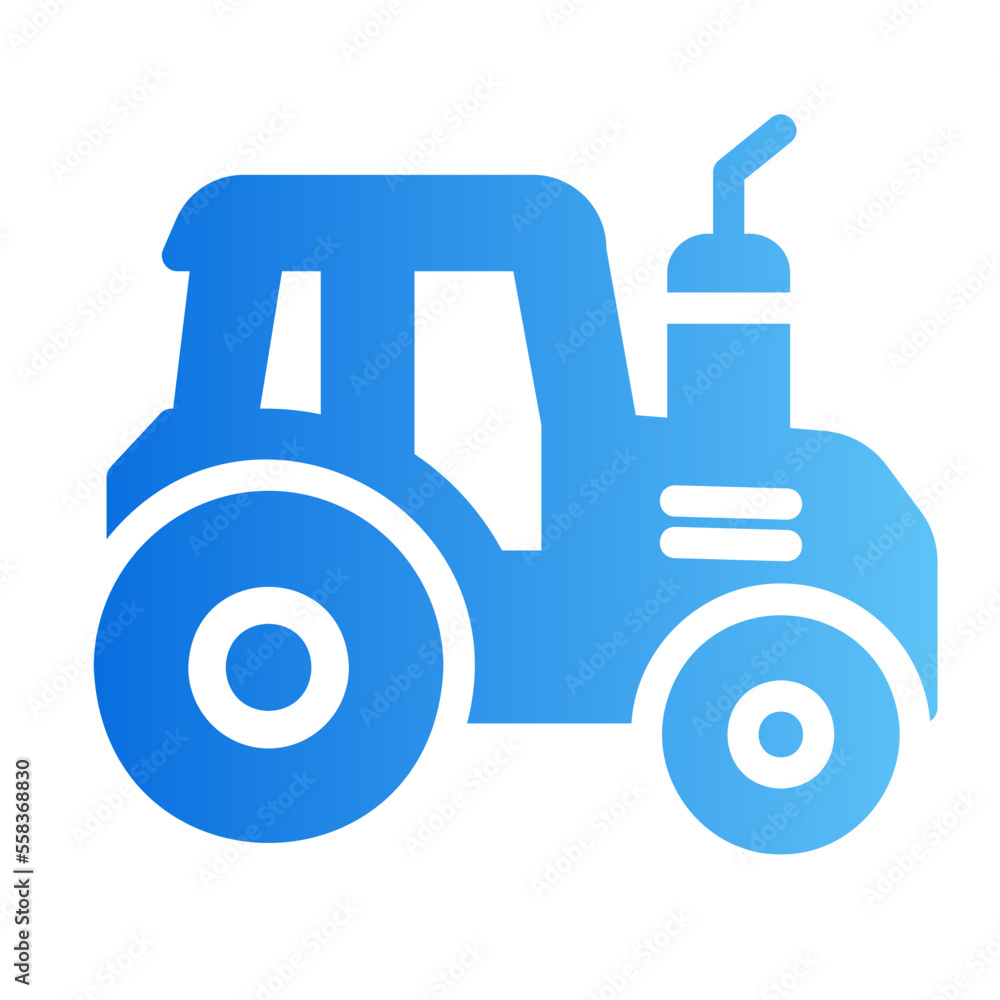 tractor gradient icon tractor gradient icon