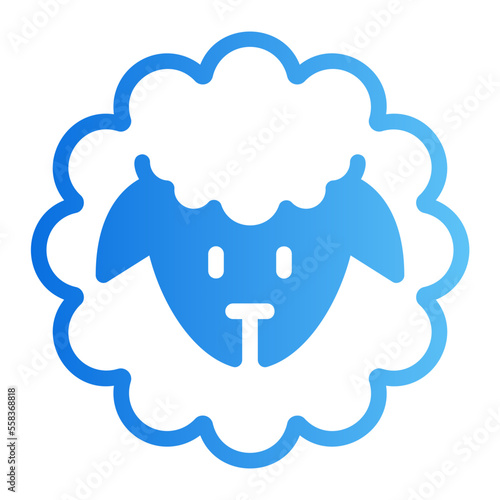 sheep gradient icon