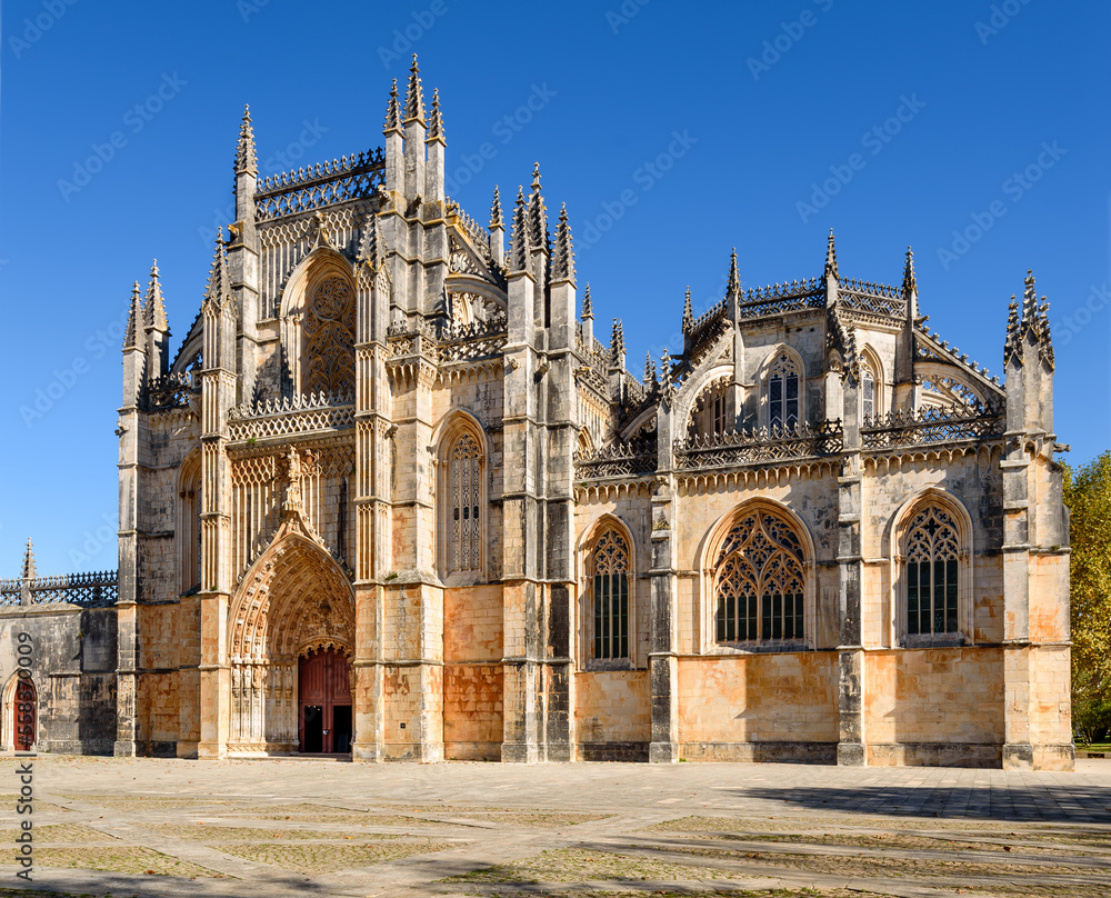 facade of Monastery of Batalha,Portugal