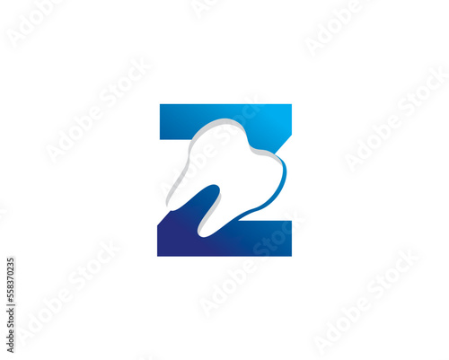 Letter Z And Tooth Logo Icon 002