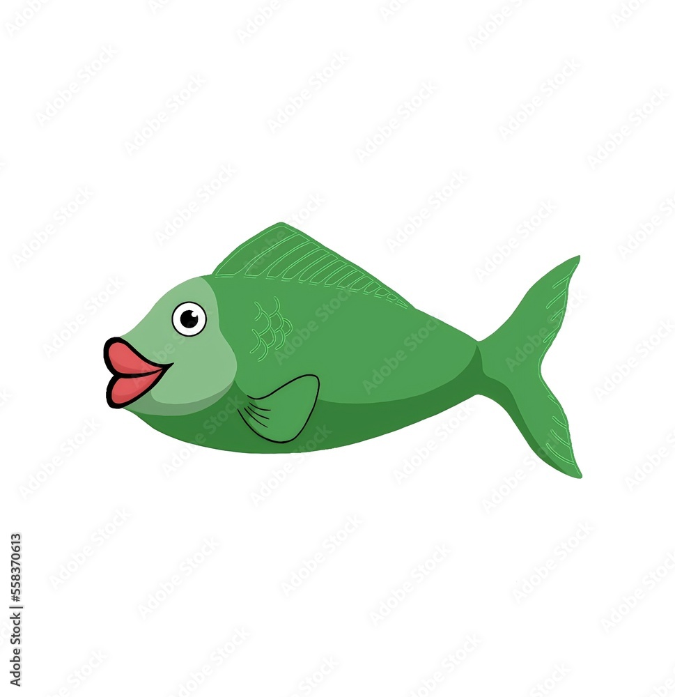 beautiful green fish on white background
beautiful green fish on white background