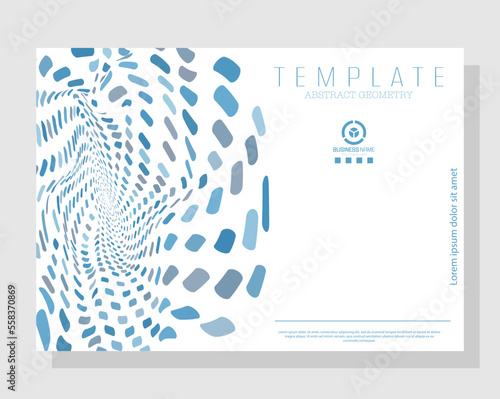 The idea of graphic design for the design of the cover of a brochure, poster, banner or booklet. Creative layout of prints, postcards, interior compositions and decorative solutions