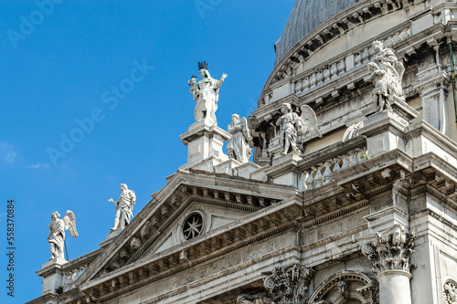 Venetian architecture in detail, details of architecture in San Marco Square in Venice, Italy © Irina Satserdova