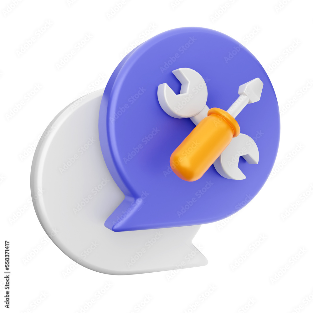 3d chat bubble comment icon illustration render 3d chat bubble comment icon illustration render