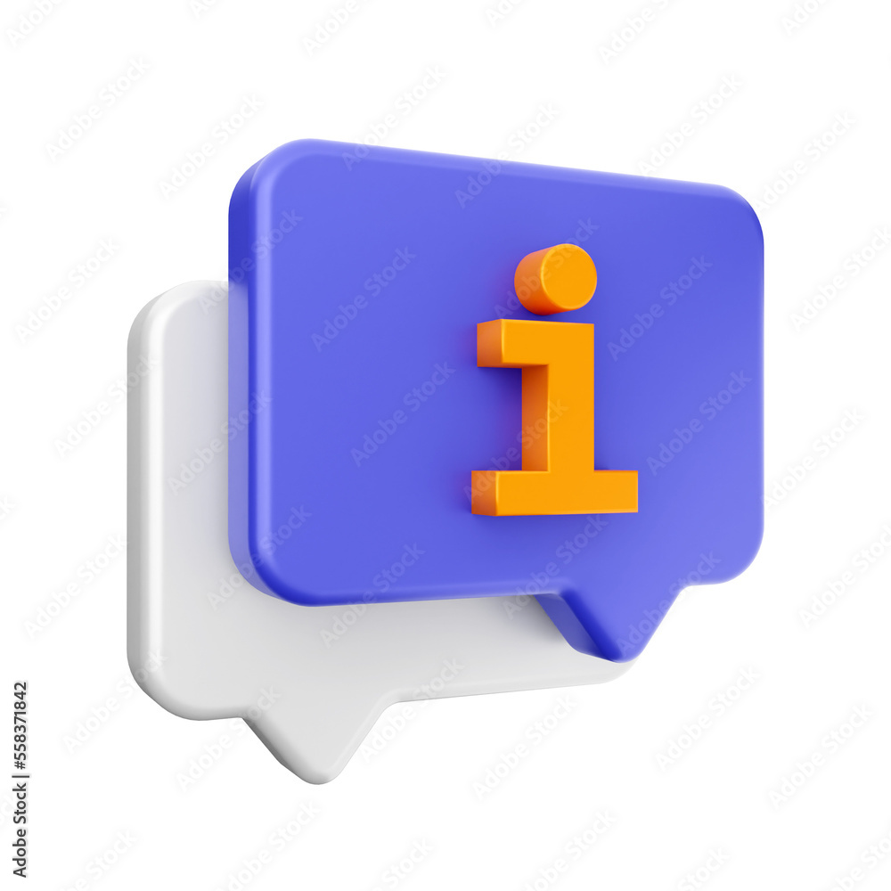 3d chat bubble comment icon illustration render 3d chat bubble comment icon illustration render