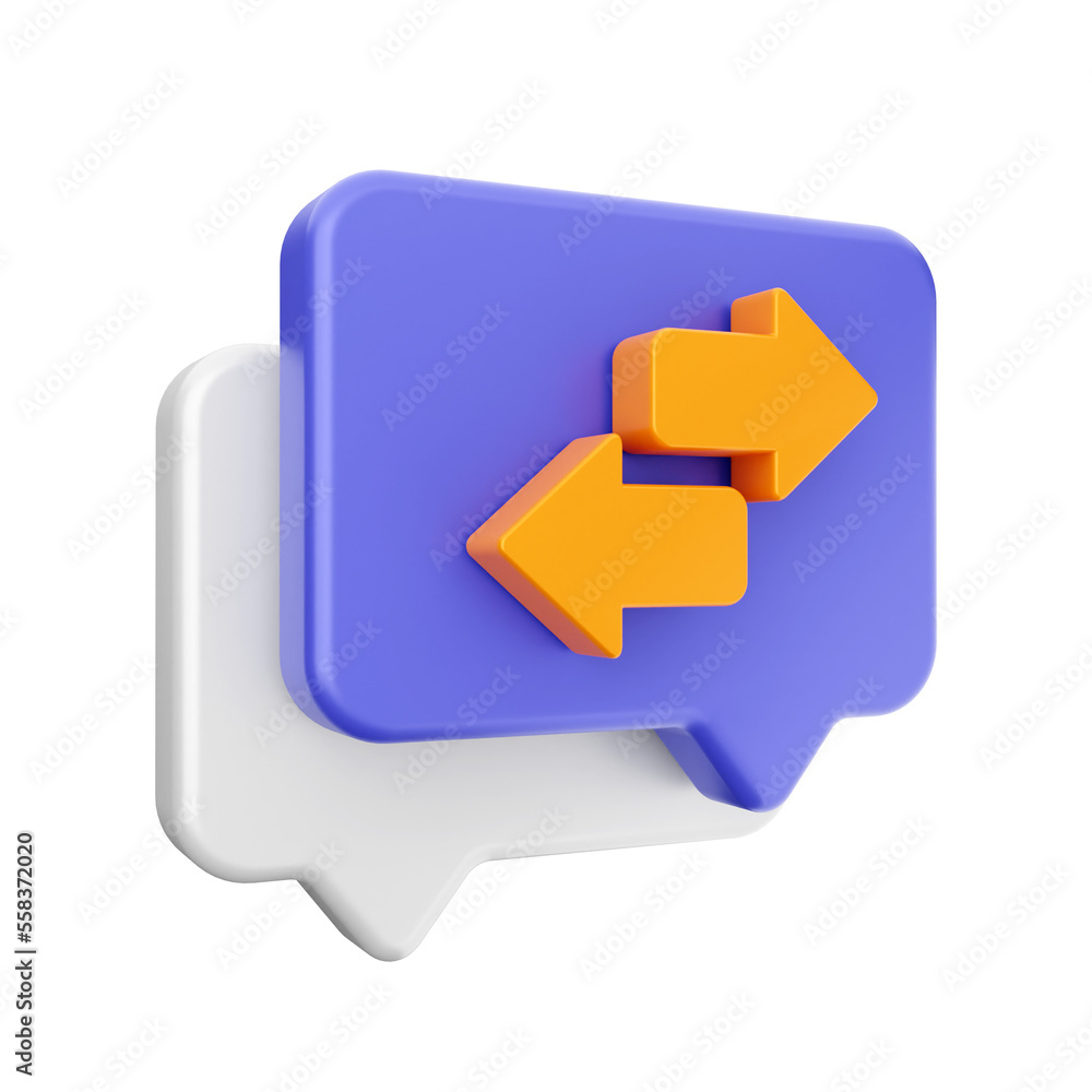 3d chat bubble comment icon illustration render 3d chat bubble comment icon illustration render