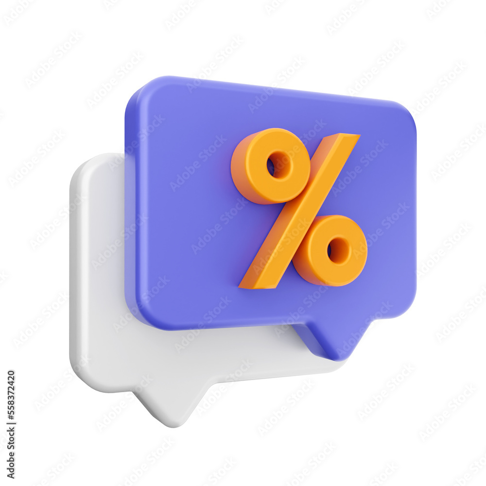 3d chat bubble comment icon illustration render 3d chat bubble comment icon illustration render