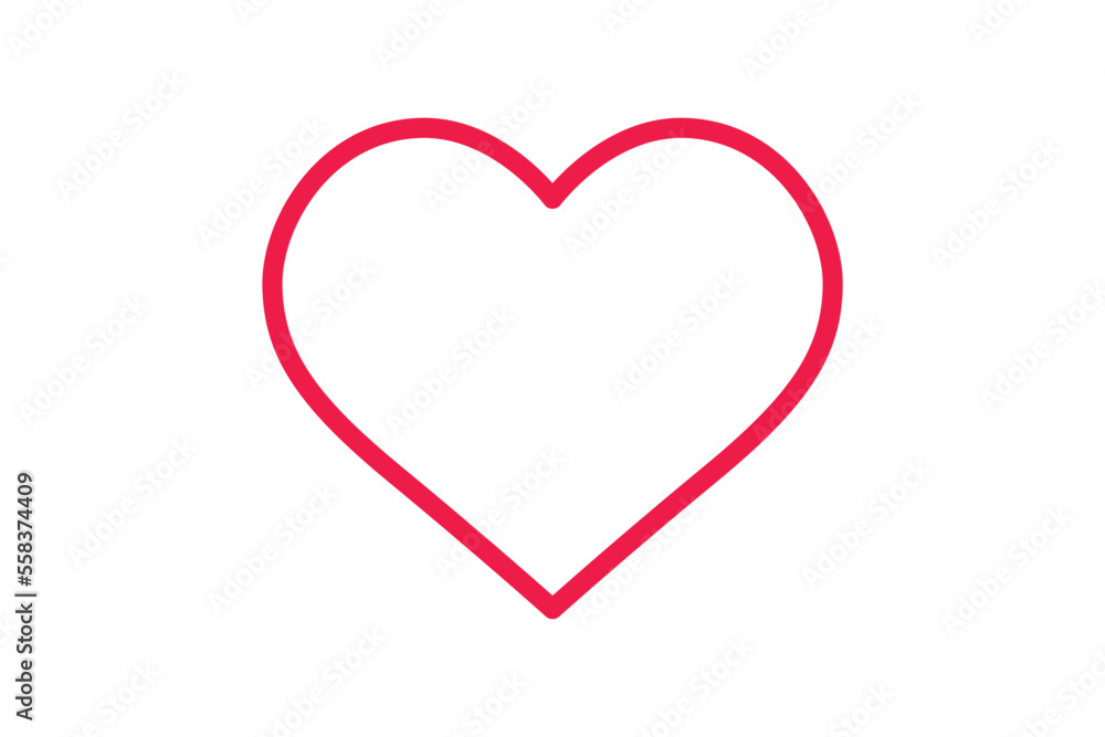 Love heart app icon design