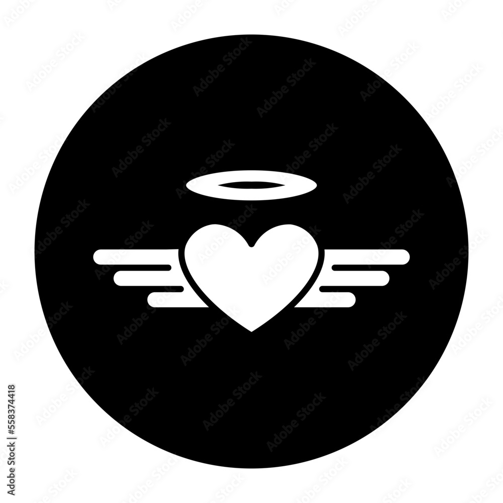 heart cyrcular glyph icon heart cyrcular glyph icon