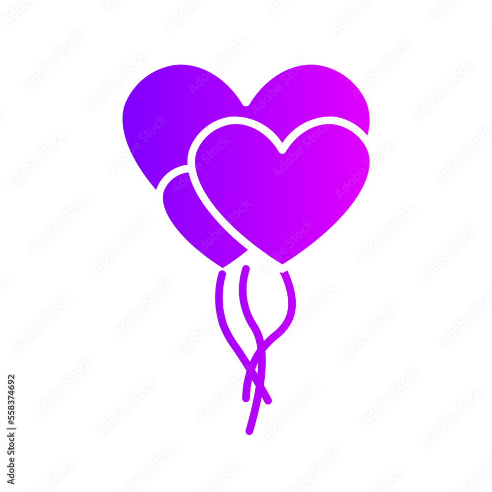 balloons gradient icon balloons gradient icon